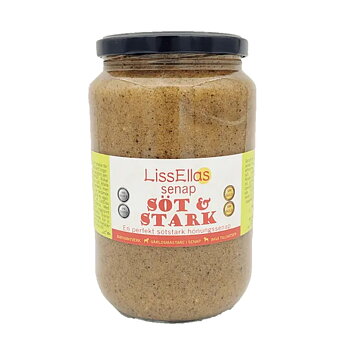 Lissellas Söt och stark senap 850 g glas Pris per st