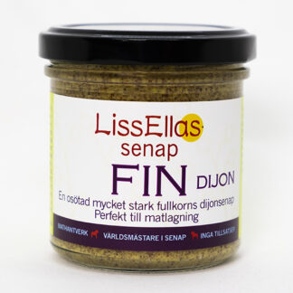 Lissellas Fin senap osötad dijontyp 150 g glas Pris per st