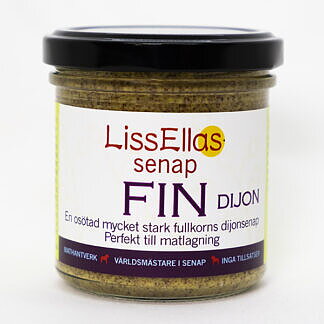 Lissellas Fin senap osötad dijontyp 150 g glas Pris per st