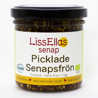 Lissellas Picklade senapsfrön osötade 150 g glas Vegan KRAV Pris per st