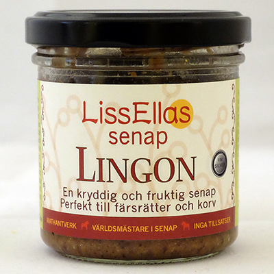 Lissellas Lingonsenap  150 g glas Pris per st