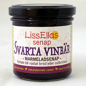 Lissellas Svartvinbärmarmelad senap 150 g glas Pris per st