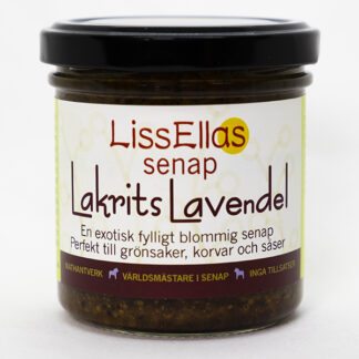Lissellas Örtsenap Lakrits/Lavendel 150 g glas Pris per st