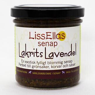 Lissellas Örtsenap Lakrits/Lavendel 150 g glas Pris per st