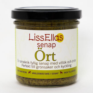 Lissellas Örtsenap 150 g glas Vegan Pris per st