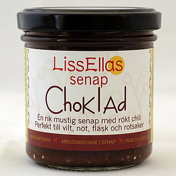 Lissellas Chokladsenap med merkén 150 g glas Pris per st