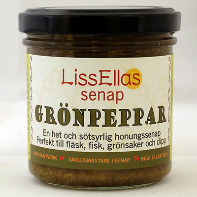 Lissellas Grönpepparsenap150 g glas Pris per st