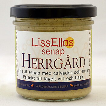 Lissellas Herrgårdssenap 150 g glas Vegan Pris per st