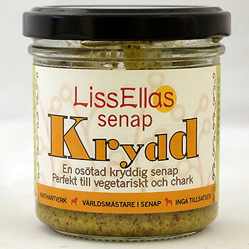 Lissellas Kryddsenap osötad 150 g glas Vegan Pris per st