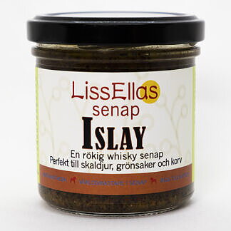 Lissellas Whiskeysenap Islay 150 g glas Vegan Pris per st