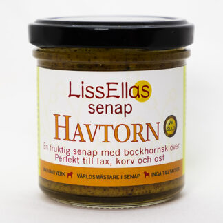 Lissellas Havtornsenap 150 g glas Vegan Pris per st