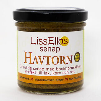 Lissellas Havtornsenap 150 g glas Vegan Pris per st
