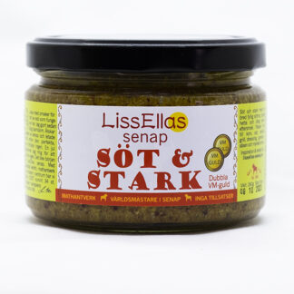 Lissellas Söt och stark senap 260 g glas Pris per st