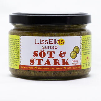 Lissellas Söt och stark senap 260 g glas Pris per st