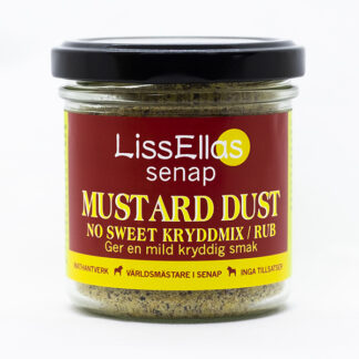 Lissellas Kryddmix/Rub Mustard dust glas 80 g Vegan Pris per st