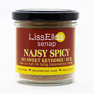 Lissellas Kryddmix/Rub Najsy spicy glas 80 g Vegan Pris per st