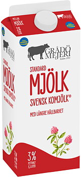 Grådö Mejeri, Standardmjölk 3% 1,5 liter, ESL