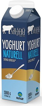 Grådö Mejeri Yoghurt naturell 3% 1 liter