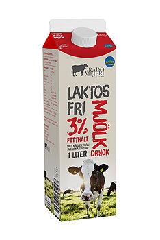 Grådö Mejeri, Laktosfri mjölkdryck 3% 1 liter