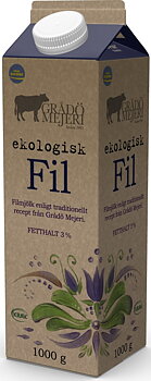 Grådö Mejeri Filmjölk KRAV 3 % 1 liter