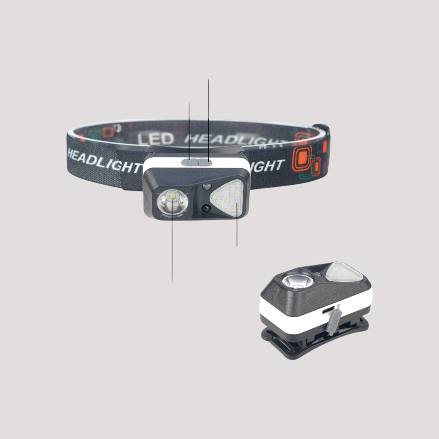 Pannlampa LED med rörelsesensor - 5
