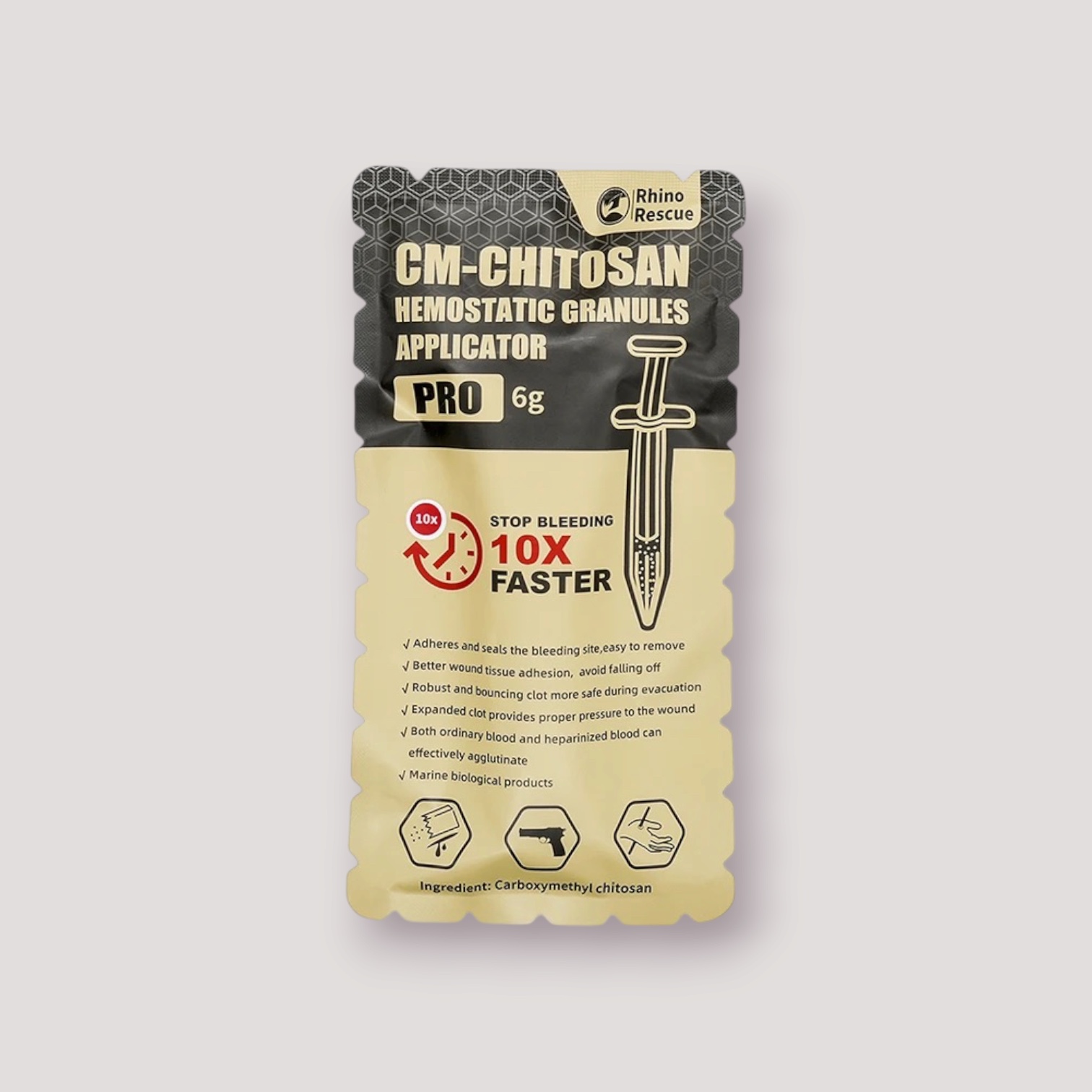 Hemostatiskt pulver (Granulat) 6g, Rhino Rescue