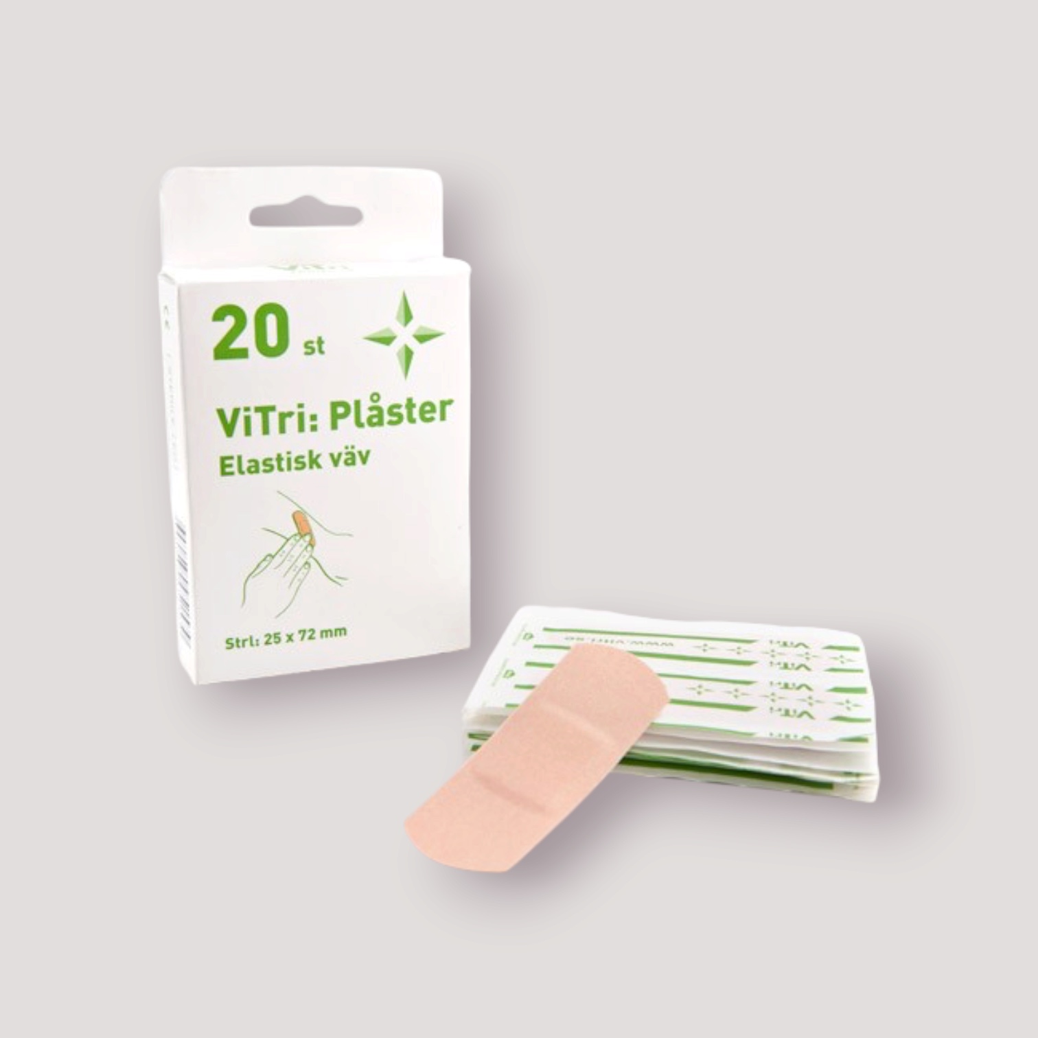 Plåster elastisk väv 20 st, ViTri