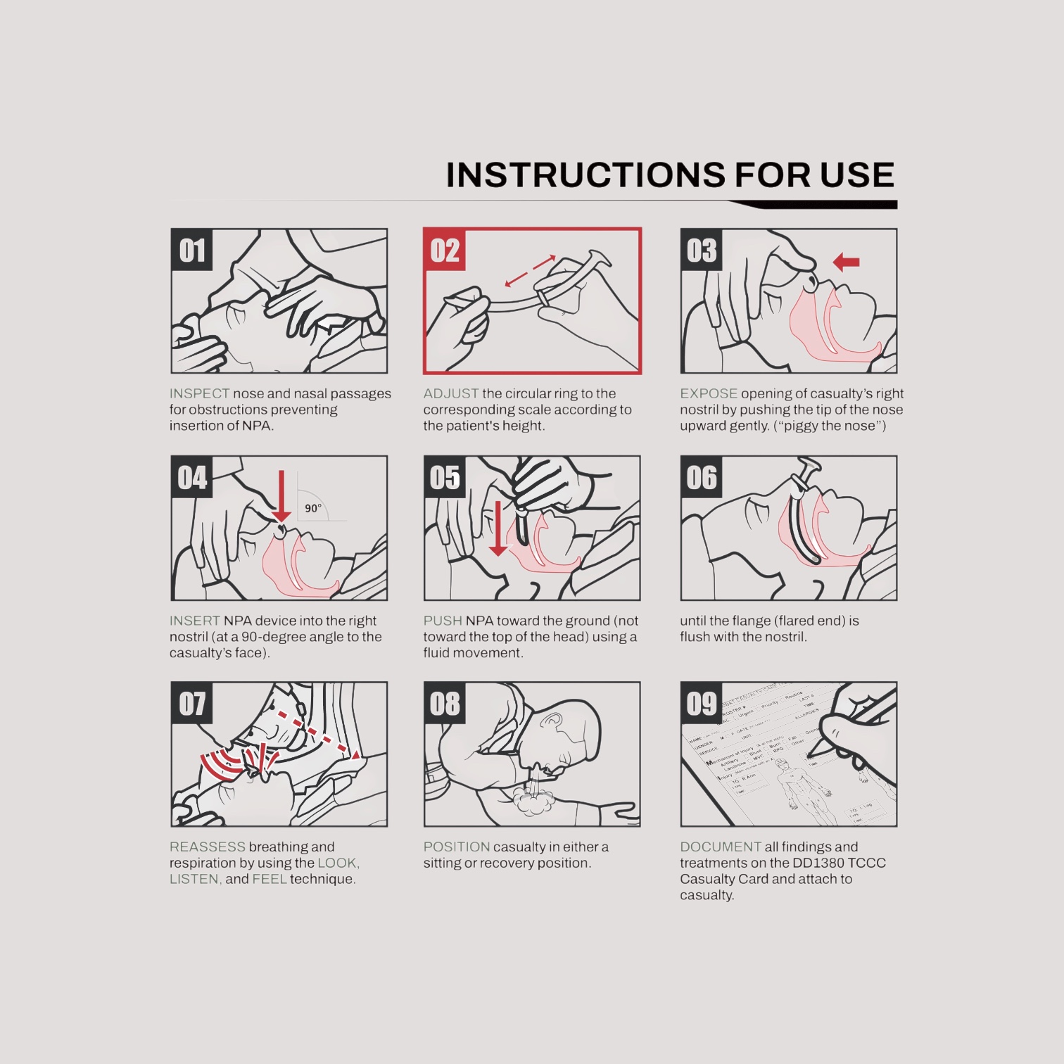 Nasopharyngeal Airway 28FR med glidmedel, Rhino Rescue - 5