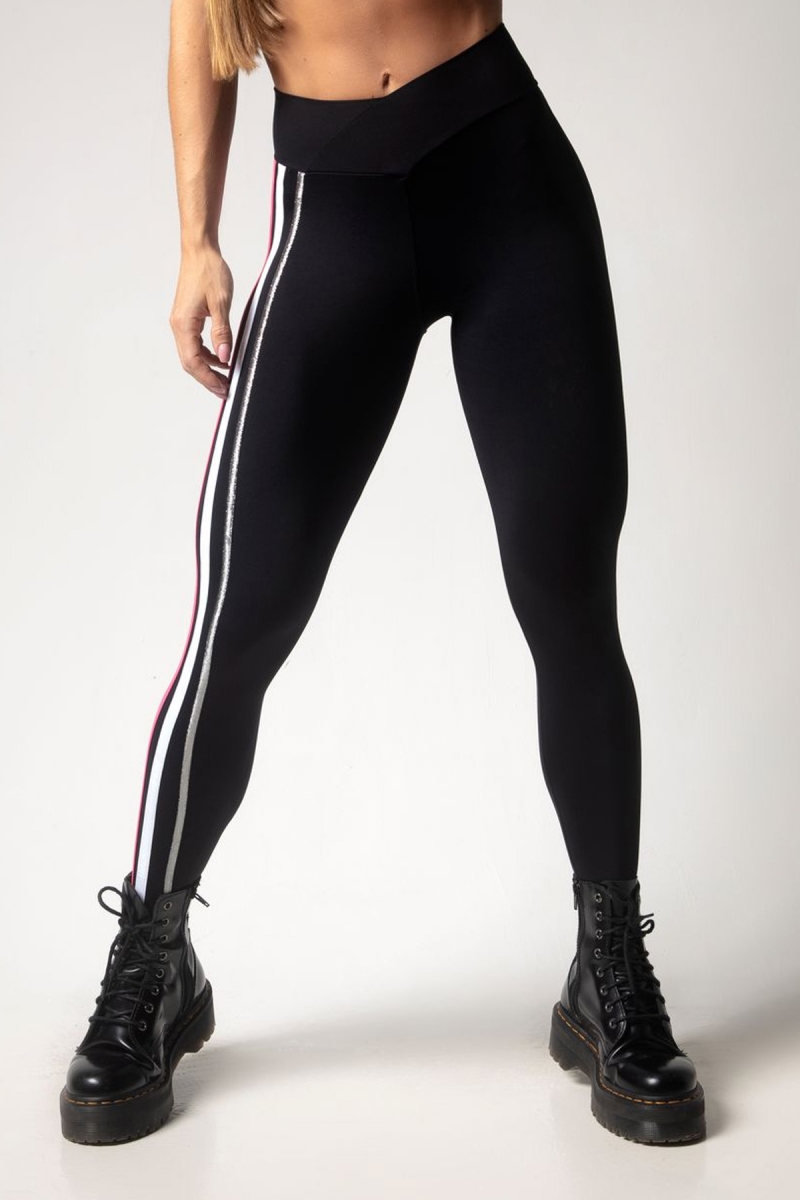 HIPKINI Tights Pocket Stripes Black