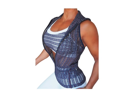 Bia Brazil Hoodie Vest 2613 Zipper Mesh Lavendel