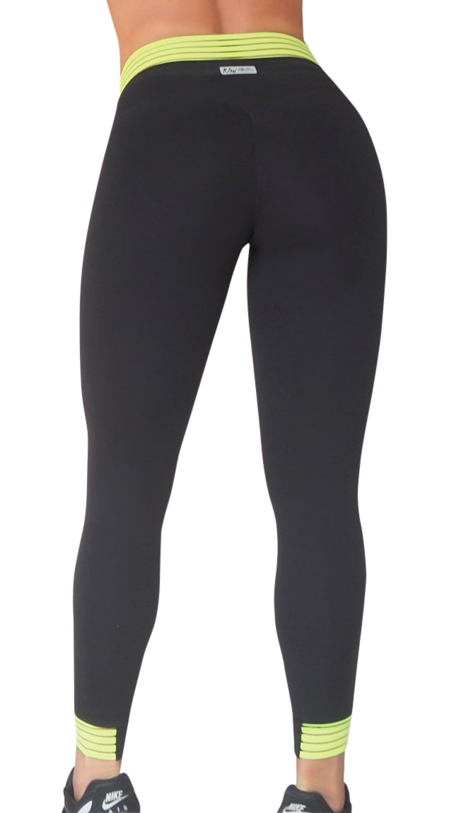 RAW By Adriana Kuhl Urban Tights Lime - 2