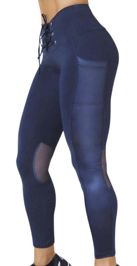 Raw By Adriana Kuhl Tights Glow Deep Blue