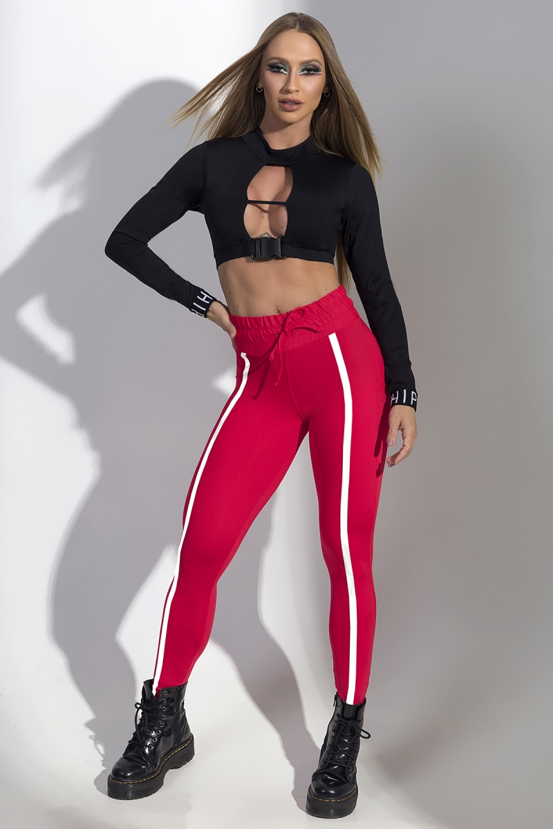 HIPKINI Tights  Stripes Red - 3