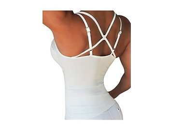 RAW By Adriana Kuhl Tanktop Athletic White