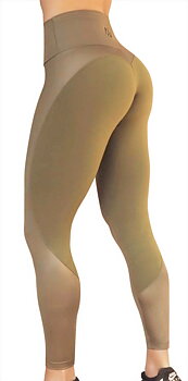 Raw By Adriana Kuhl Vibrant Tights  Army