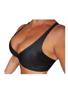 RAW By Adriana Kuhl Athletic Push Up Sports Bra Black