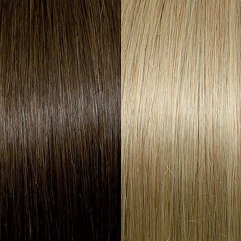 Clip on  #18/24 Ash Blond With Dark Blond Stripes