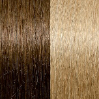 Clip on #12/DB3 Golden Blond With Dark Blond Stripes