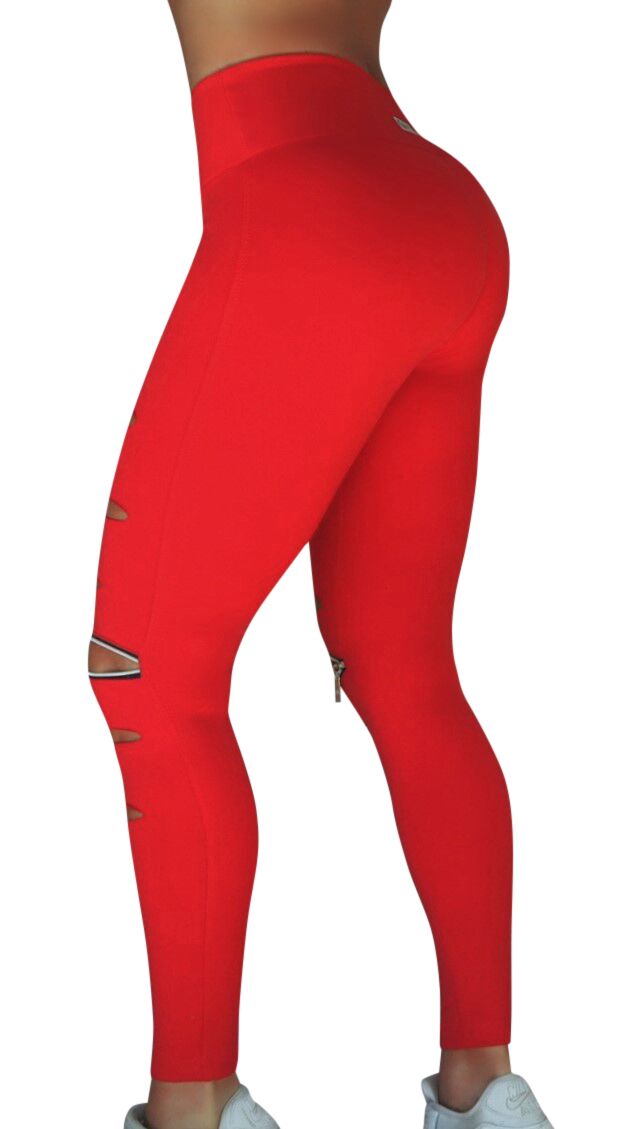 RAW By Adriana Kuhl Rebel Tights Red - 2