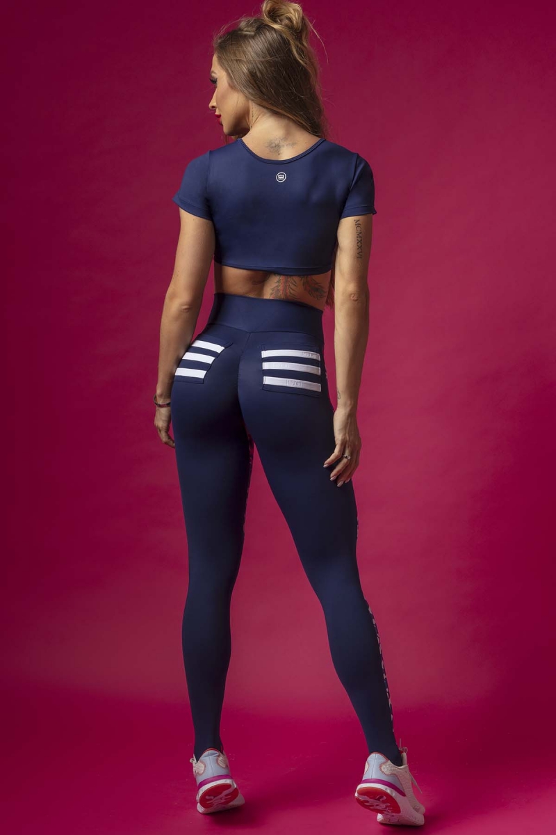 HIPKINI ScrunchTights Camo Navy Blue - 4