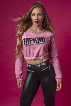 HIPKINI Crop Hoodie Soft Pink