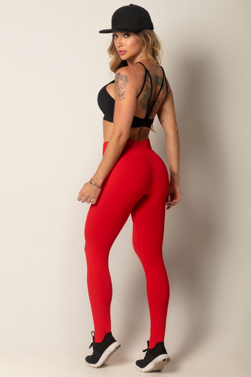 HIPKINI Run Tights Seamless Red - 4