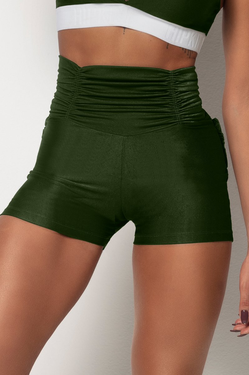 HIPKINI Ruffle Shorts Army - 2