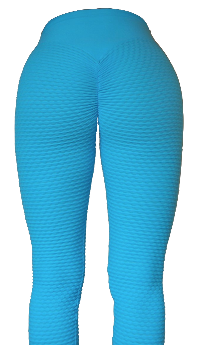 PLUS Honeycomb Textured Brazilian Butt Lifting Scrunch Leggings – Light  Blue Mint - Entire Sale