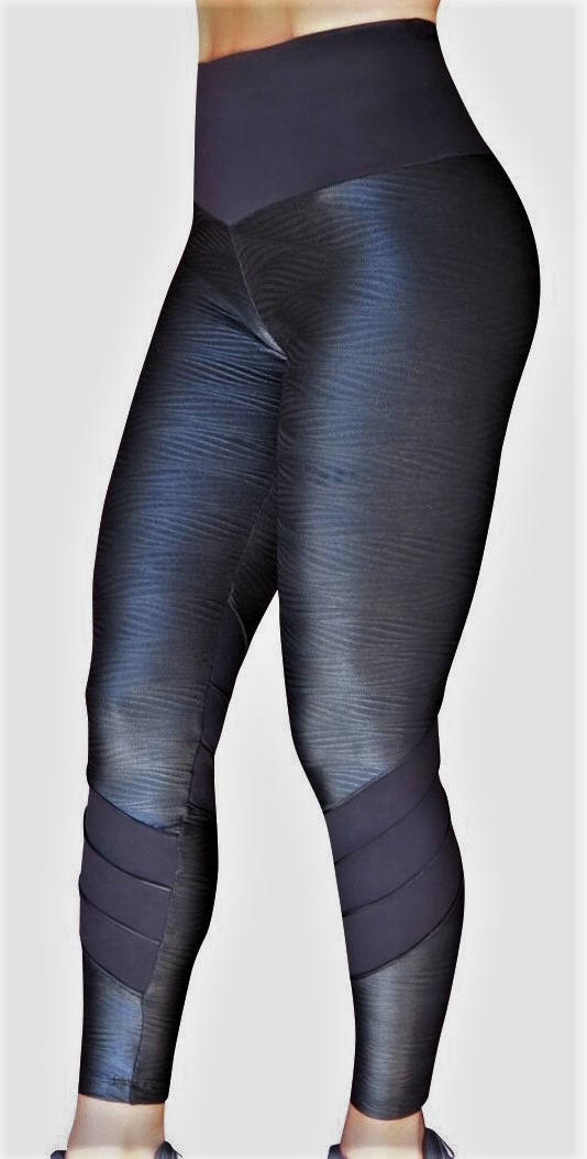 Raw By Adriana Kuhl Tights Crush Shiny Black - 2