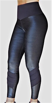 Raw By Adriana Kuhl Tights Crush Shiny Black