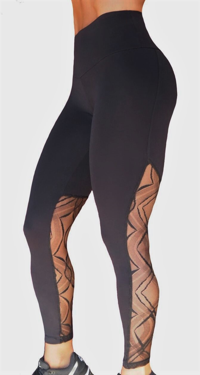 Raw By Adriana Kuhl Tights Crush Black Lace - 2