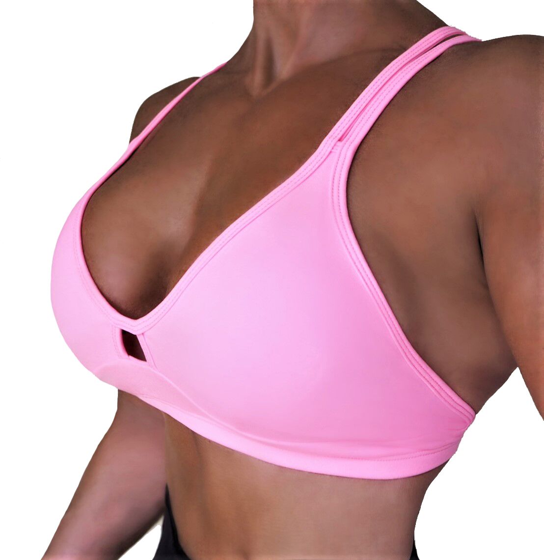 RAW By Adriana Kuhl Crush Sports Bra Soft Pink - 3