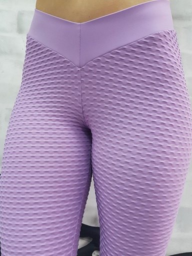 RAW By Adriana Kuhl Brazilian Butt Scrunch Tights Light Purple - 5