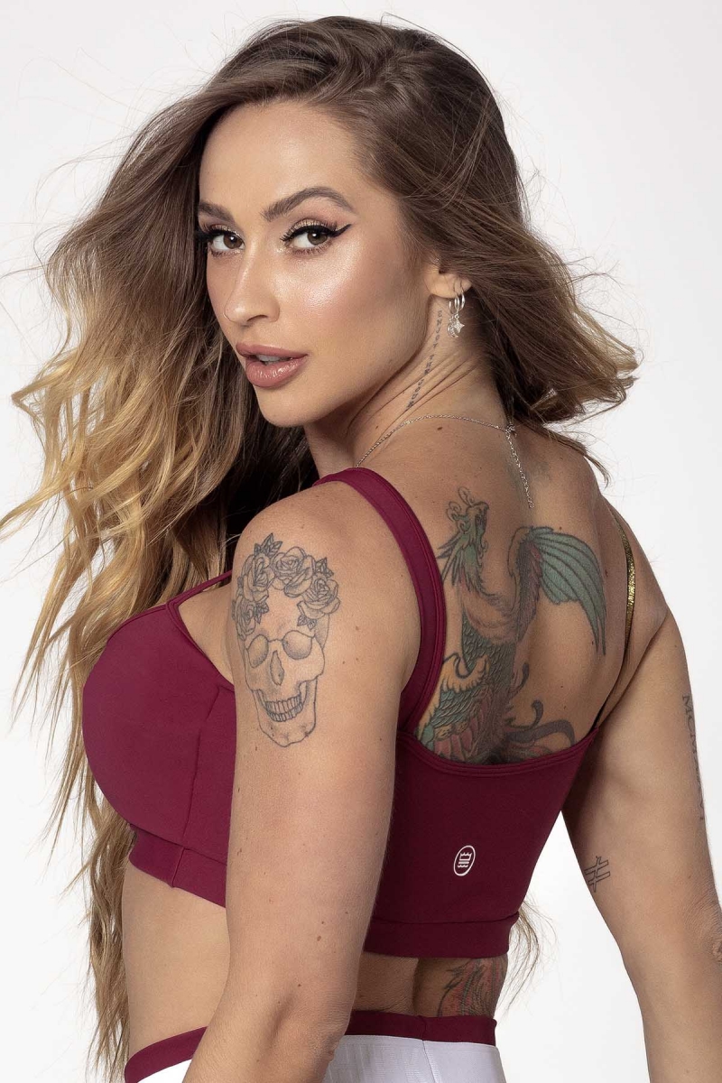 HIPKINI Relax Short Top Bordeaux - 2